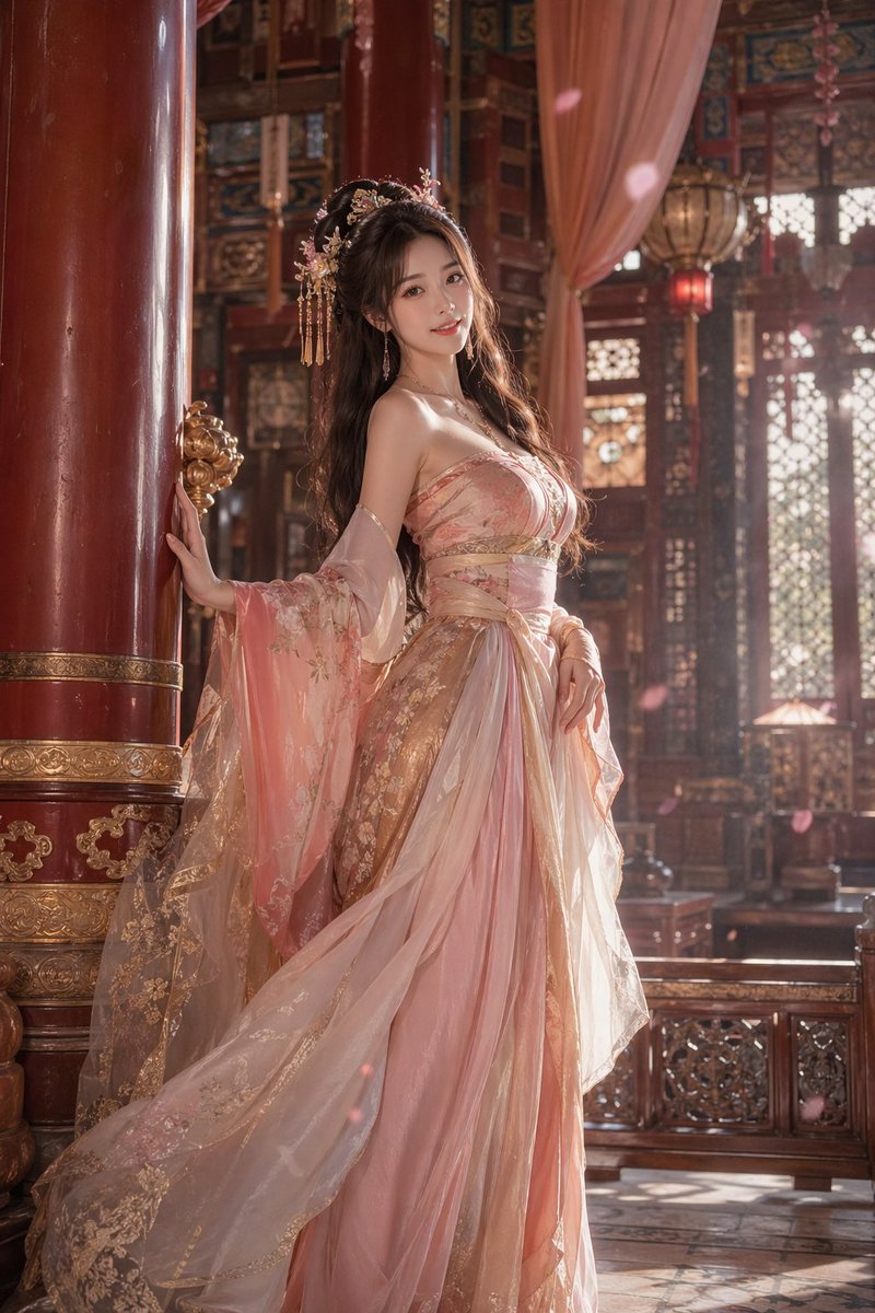 Ancient-style beauty portrait