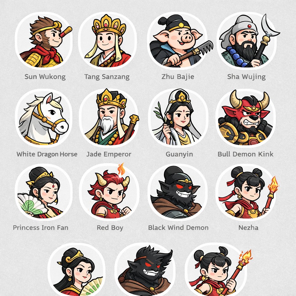 Fantasy Character Icon Set