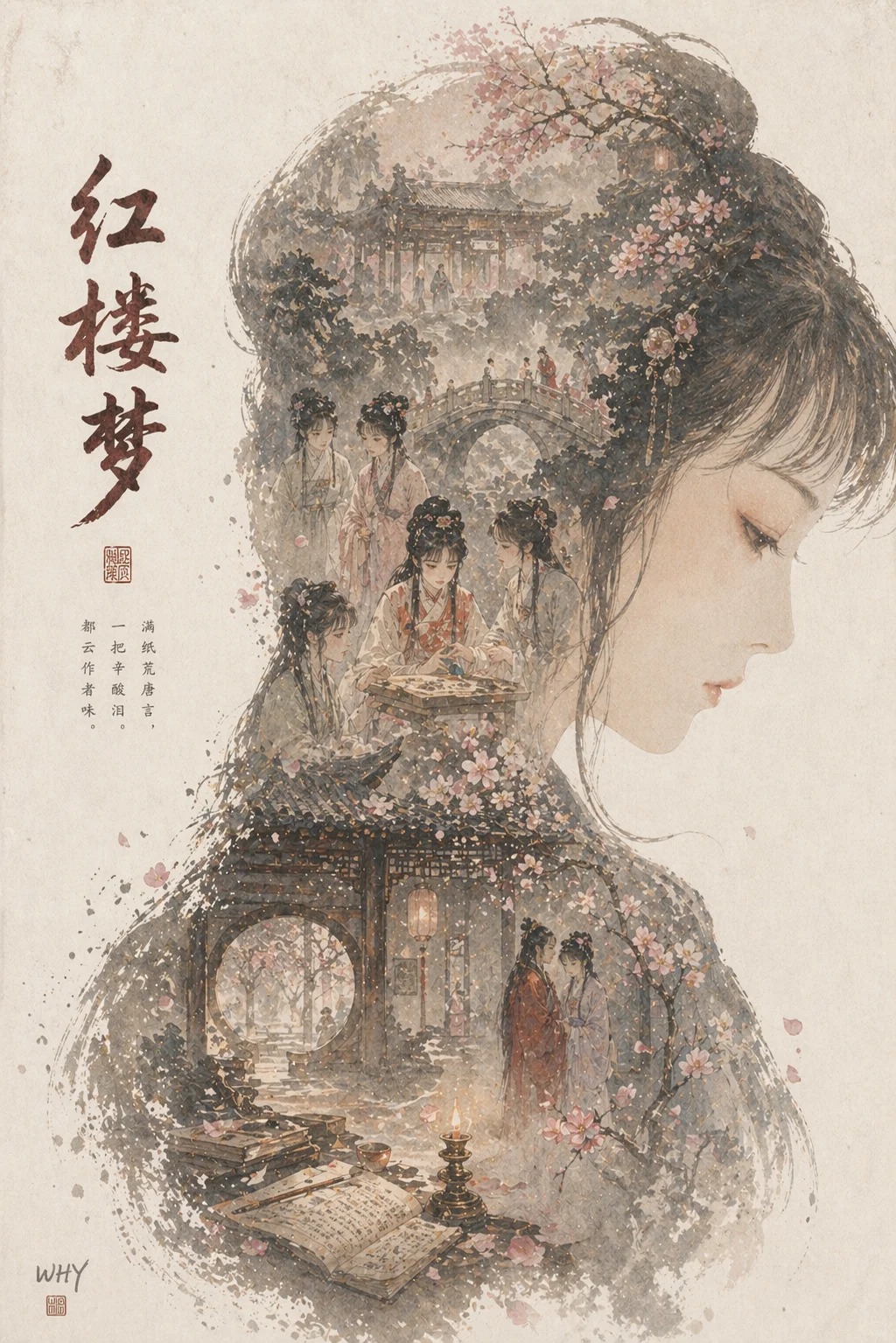 Dream of the Red Chamber Portrait Poster