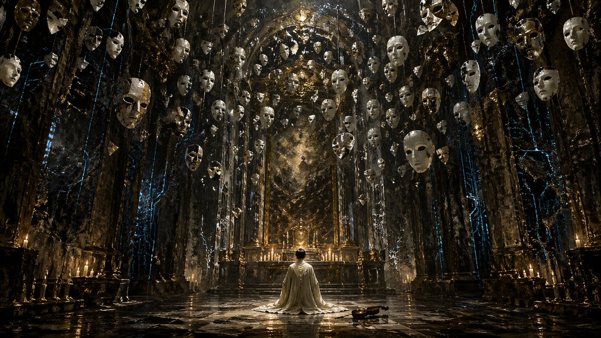 Gothic Cathedral Interior Scene