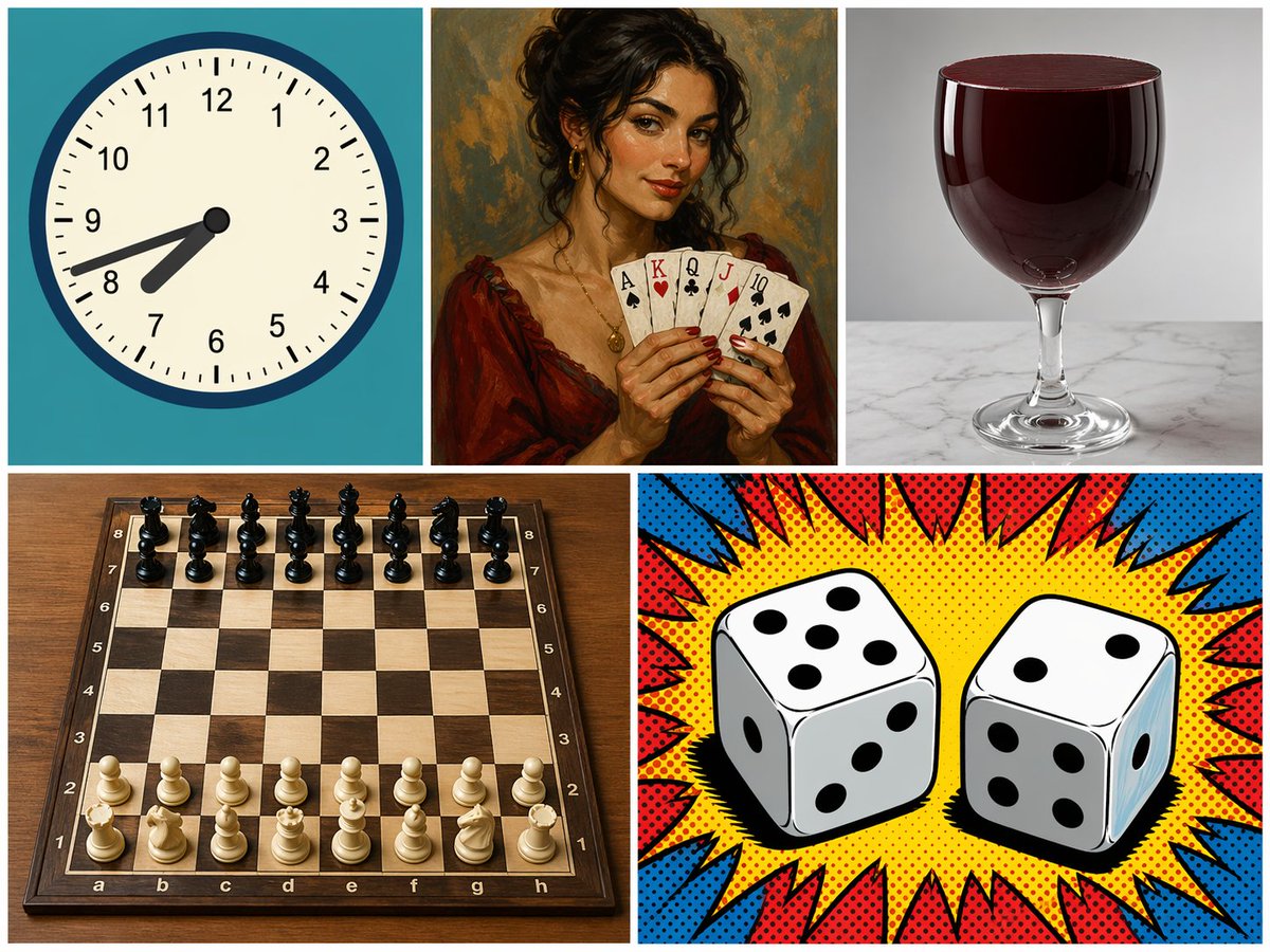 Retro Object Collage Concept Board