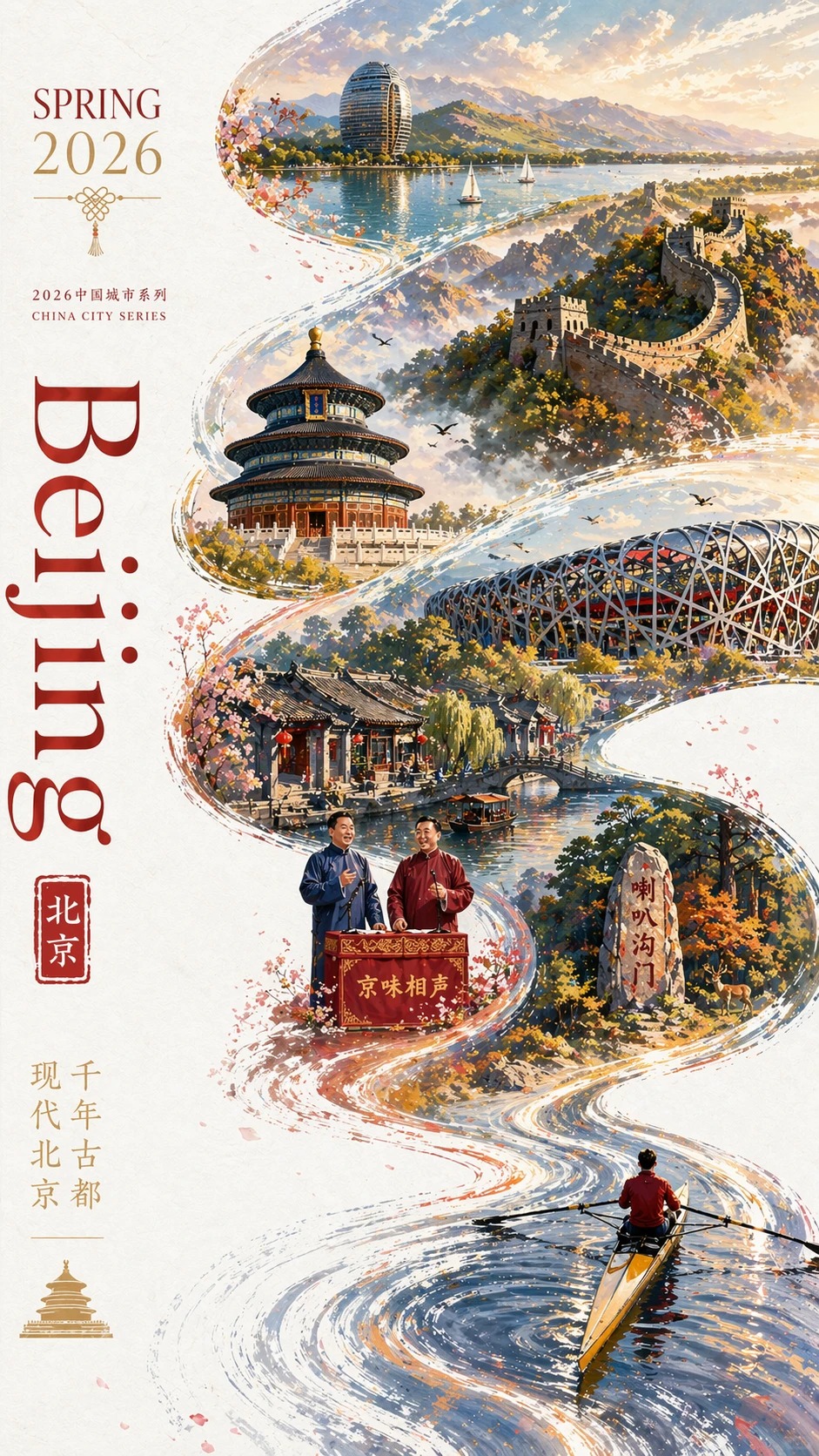Beijing Spring Travel Poster
