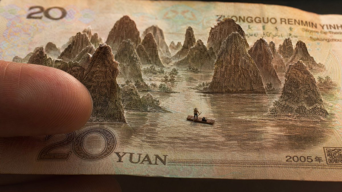 Currency landscape poster