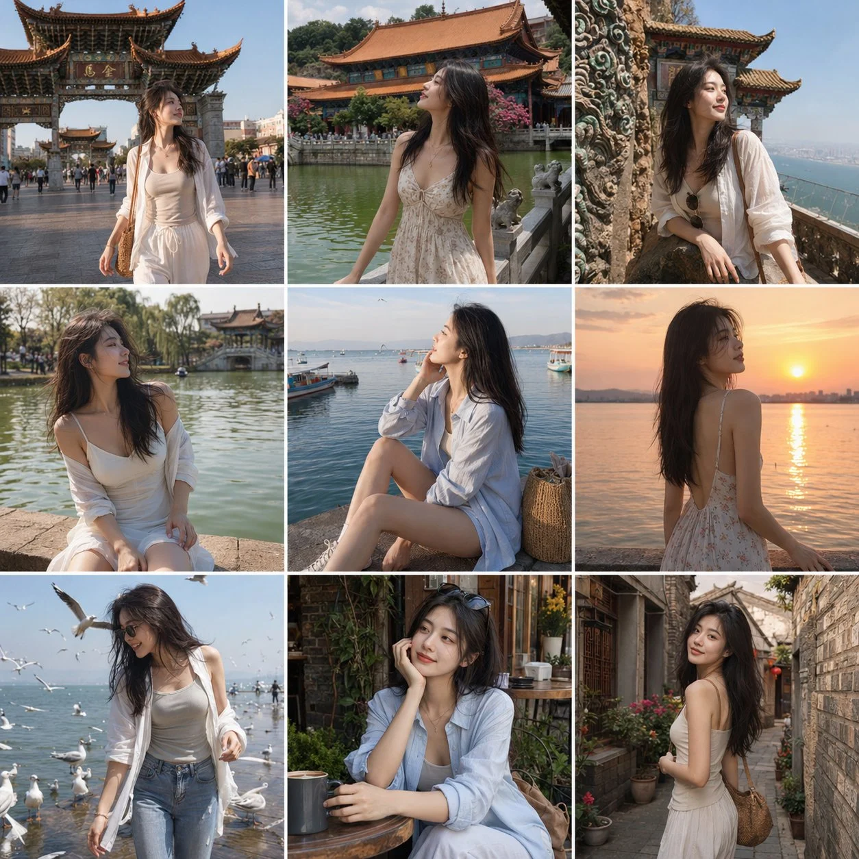 旅游九宫格