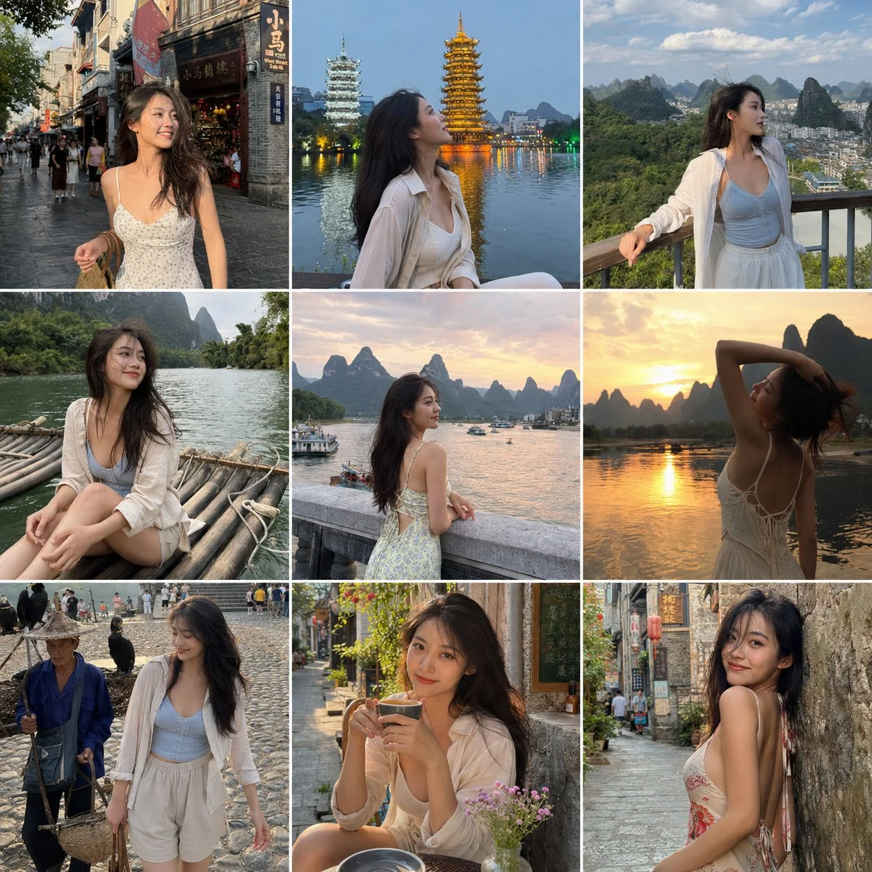 旅游九宫格